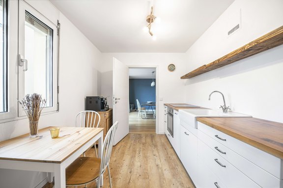 Kitchen with dining area