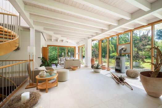 Bright, well-lit rooms