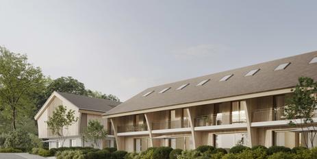 New build: Chalet meets purism: Family-friendly corner house with attractive fittings for first occupancy