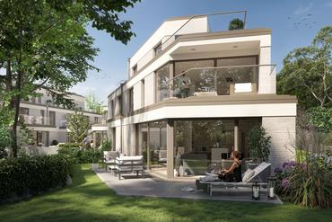 New build: Spacious 4-room garden apartment with hobby room and private house-within-a-house feeling