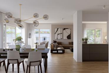 New build: High-class penthouse with private landing and breathtaking roof terrace