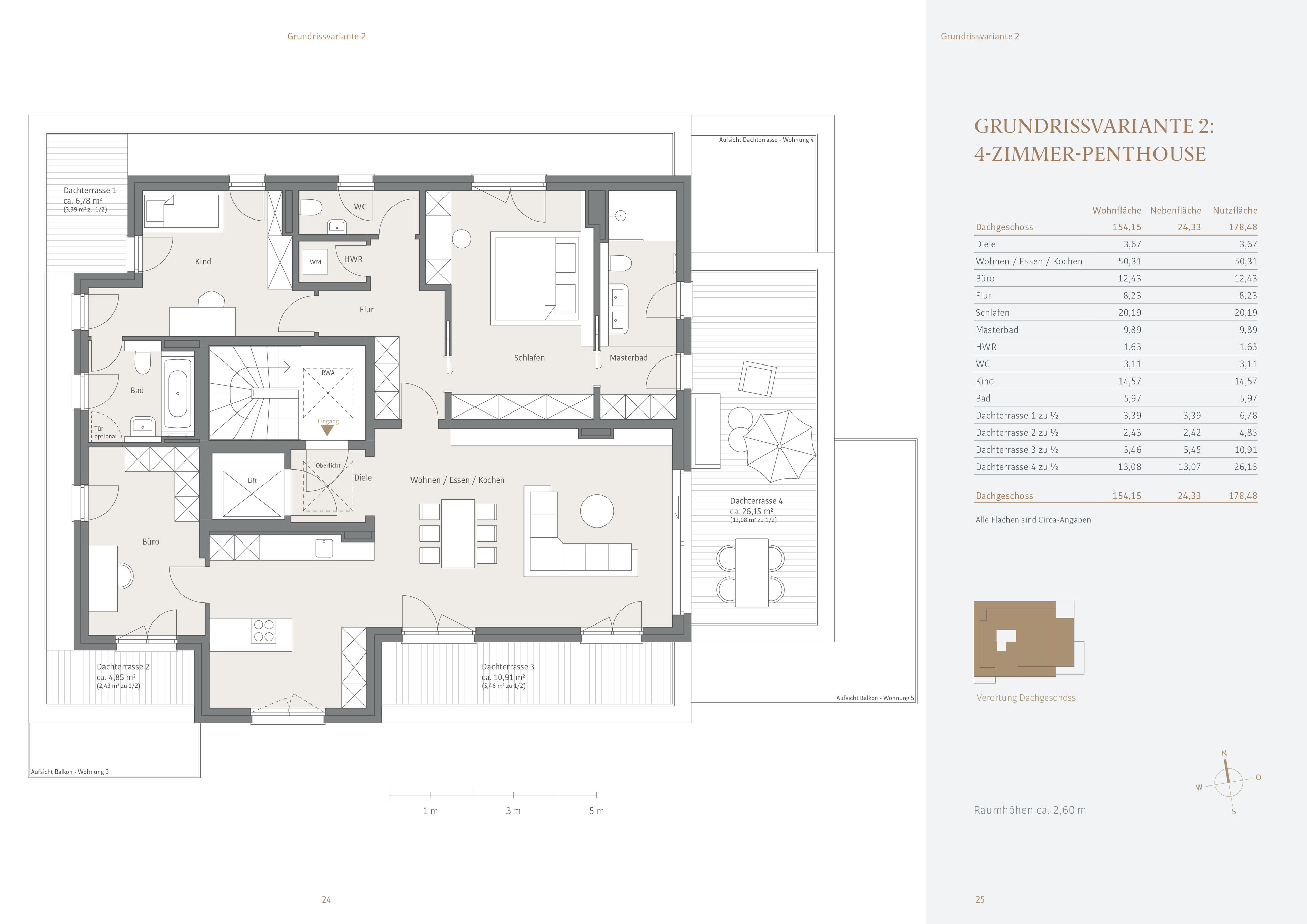 2nd floor - floor plan variant 2
