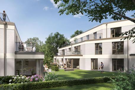 New build: Light-filled 3-room apartment with garden oasis and west-facing orientation