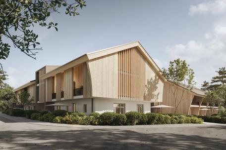 New build: Airy 2-room top-floor apartment with roof terrace and south-facing loggia with mountain views