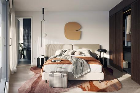 Neubau: Stylische 2-Zimmer-Wohnung mit technischen Raffinessen und Balkon mit Südwest-Ausrichtung