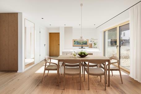 New build: Sun-filled corner house with south-west orientation and mountain views