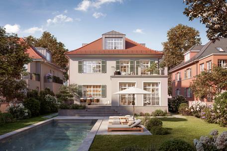 Rarity in the heart of Gern: Building plot of 580 m² for villa or semi-detached house