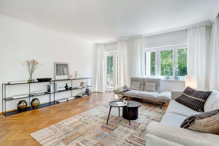 Living room with view