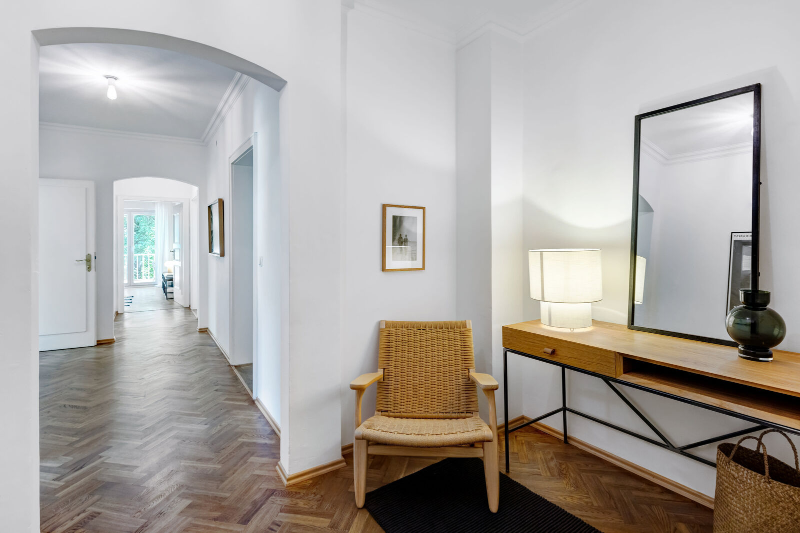 Vestibule and hallway