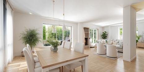 Quiet country idyll: Spacious villa with high-quality furnishings and dreamlike garden