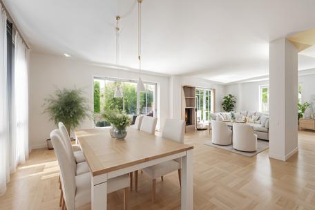 Quiet country idyll: Spacious villa with high-quality furnishings and dreamlike garden