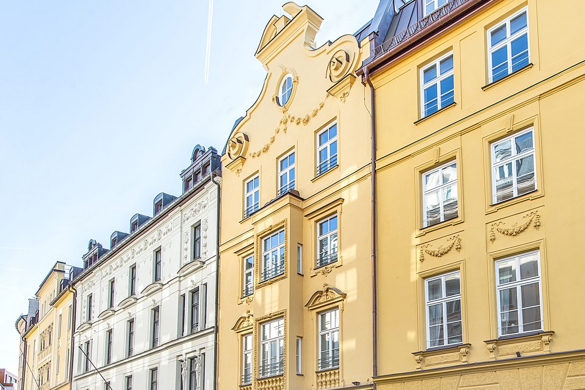 Hausansicht des denkmalgeschützen Palais