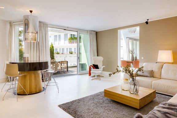 Living room with terrace