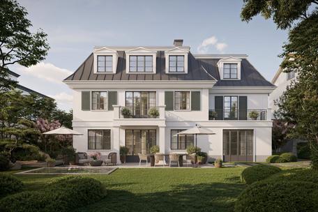 Prime location in Herzogpark: plot of land with preliminary building permit for family villa at the most prestigious address