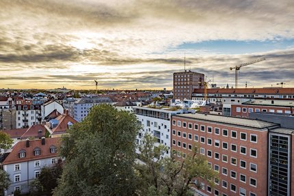 Panoramic view from the living, working area
