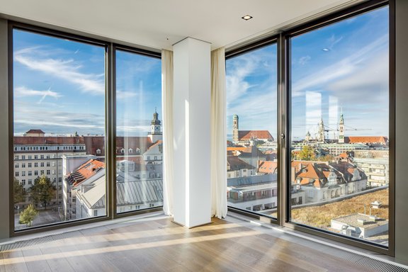 Panoramic view of the Liebfrauen church