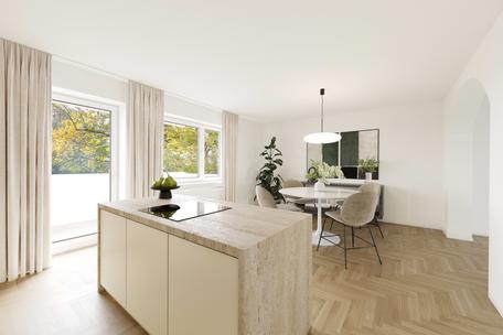 Top location Gern: Spacious 6-room apartment with three balconies and attractive development potential