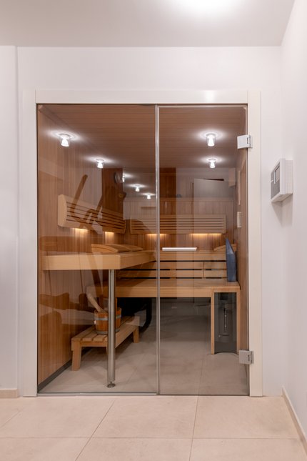 Klafs sanarium in the basement