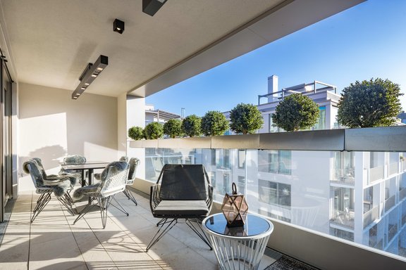 Sunny, quiet terrace