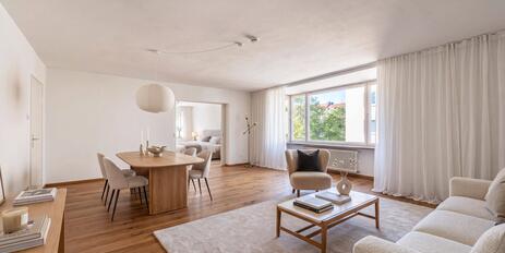 Plenty of light, plenty of potential: 3-room apartment with a west-facing balcony, ready for you to customize