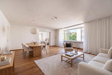 Plenty of light, plenty of potential: 3-room apartment with a west-facing balcony, ready for you to customize