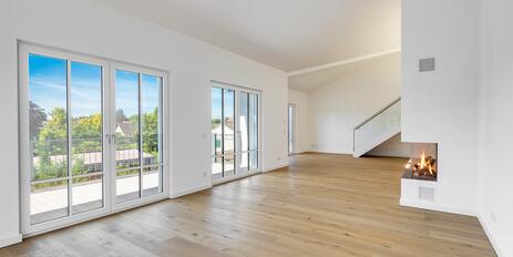 Villa Architecture Meets Design Aesthetics: Newly Built Apartment with a Rooftop Terrace